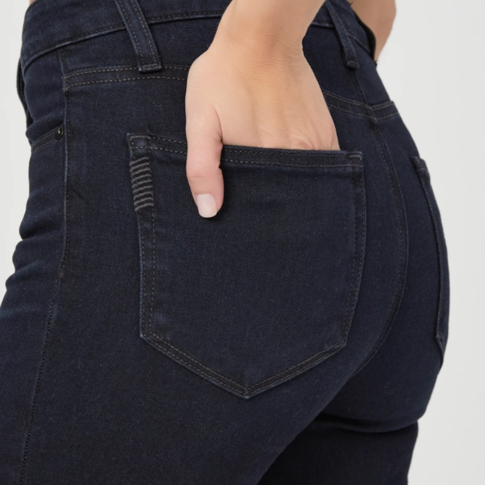 Paige Denim 31 Ankle Dark Wash Stretch MidRise Straight leg